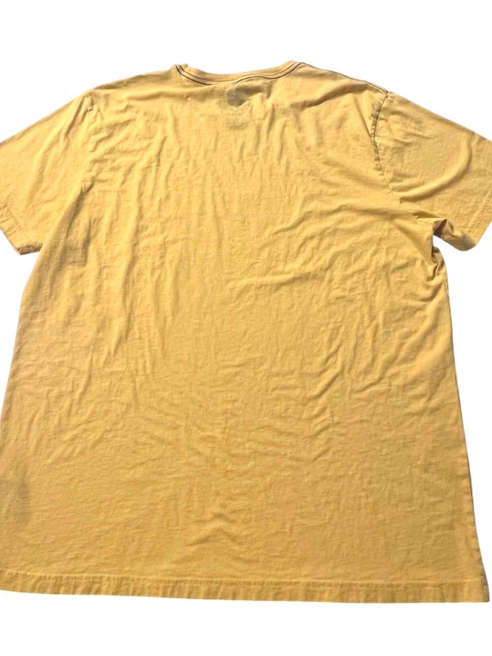 Lucky Brand Nashville Guitars Retro Print Yellow Graphic Cotton T Shirt XL - Picture 4 of 10
